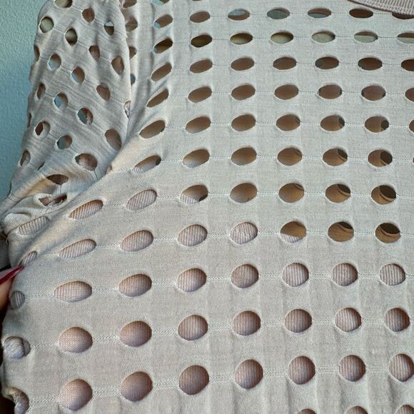 Alexander Wang Long Sleeve Street Style Pink Perforated Mini Dress Size XS - Picture 4 of 6